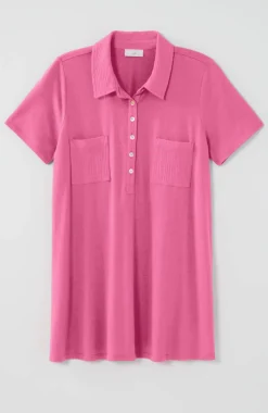 Cotton-Gauze Mixed-Media Tunic