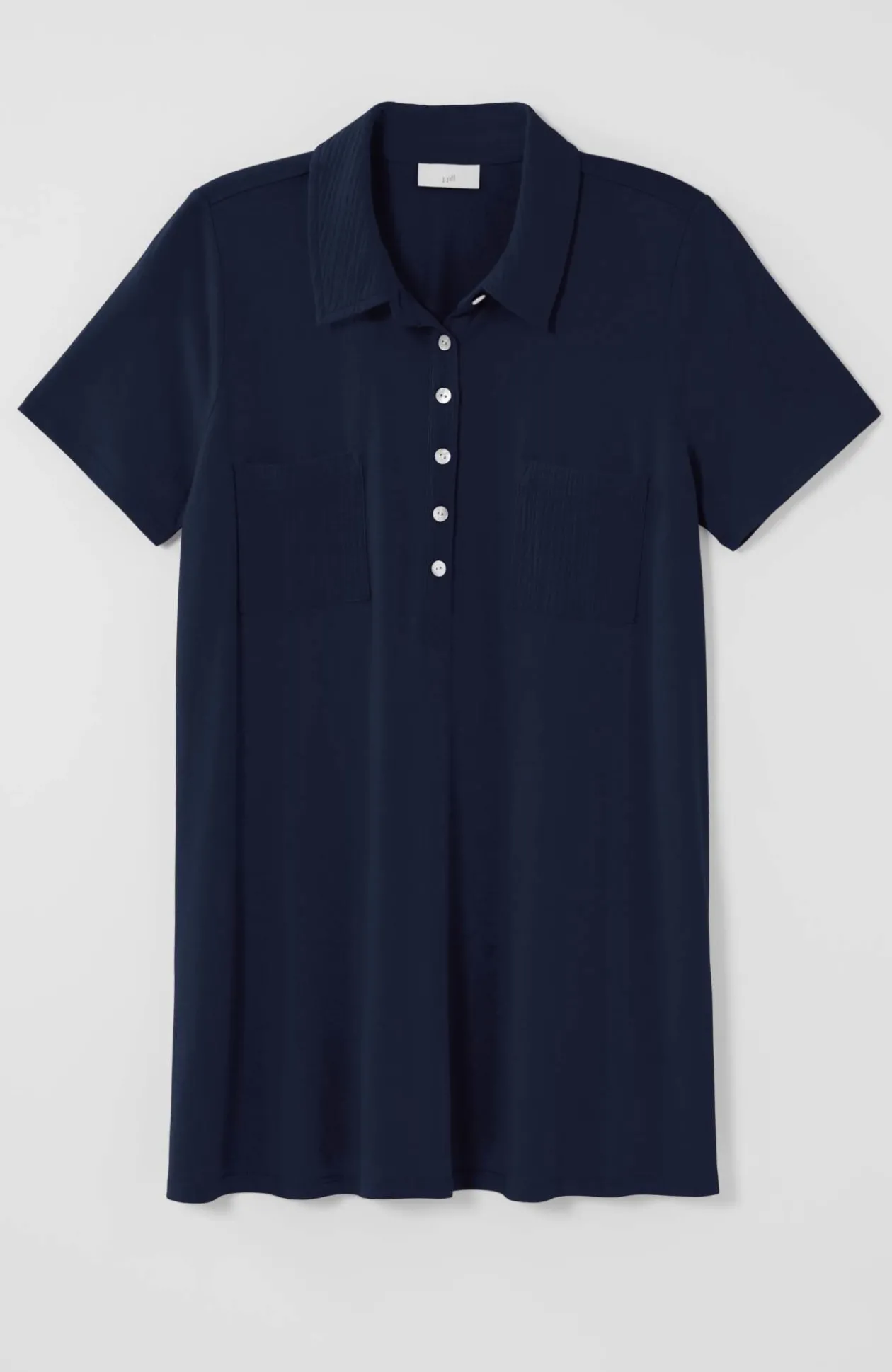 Cotton-Gauze Mixed-Media Tunic