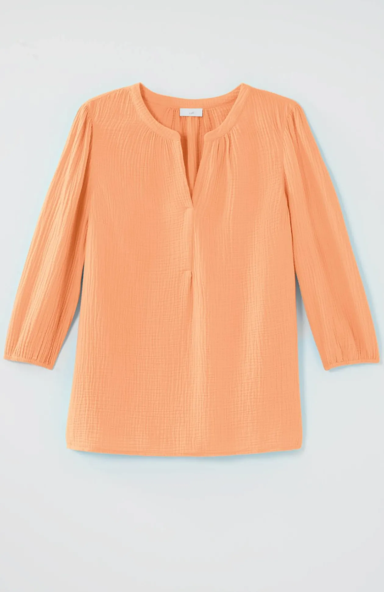 Cotton-Gauze Popover Top