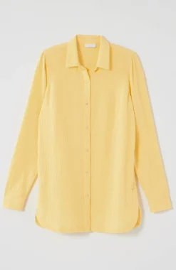 Cotton-Gauze Split-Hem Tunic