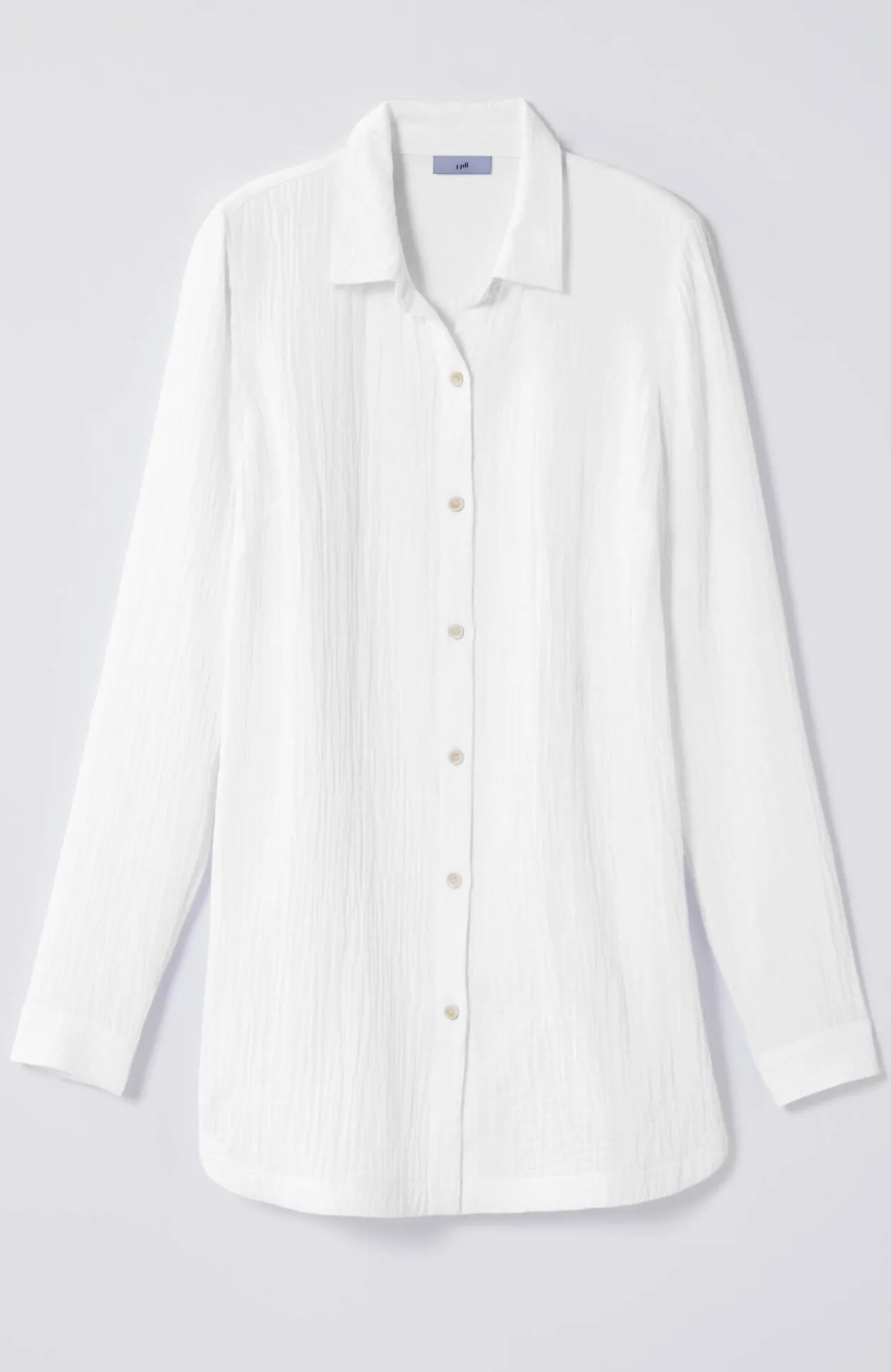 Cotton-Gauze Split-Hem Tunic