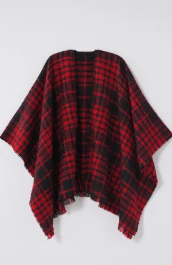 Cozy Plaid Blanket Ruana