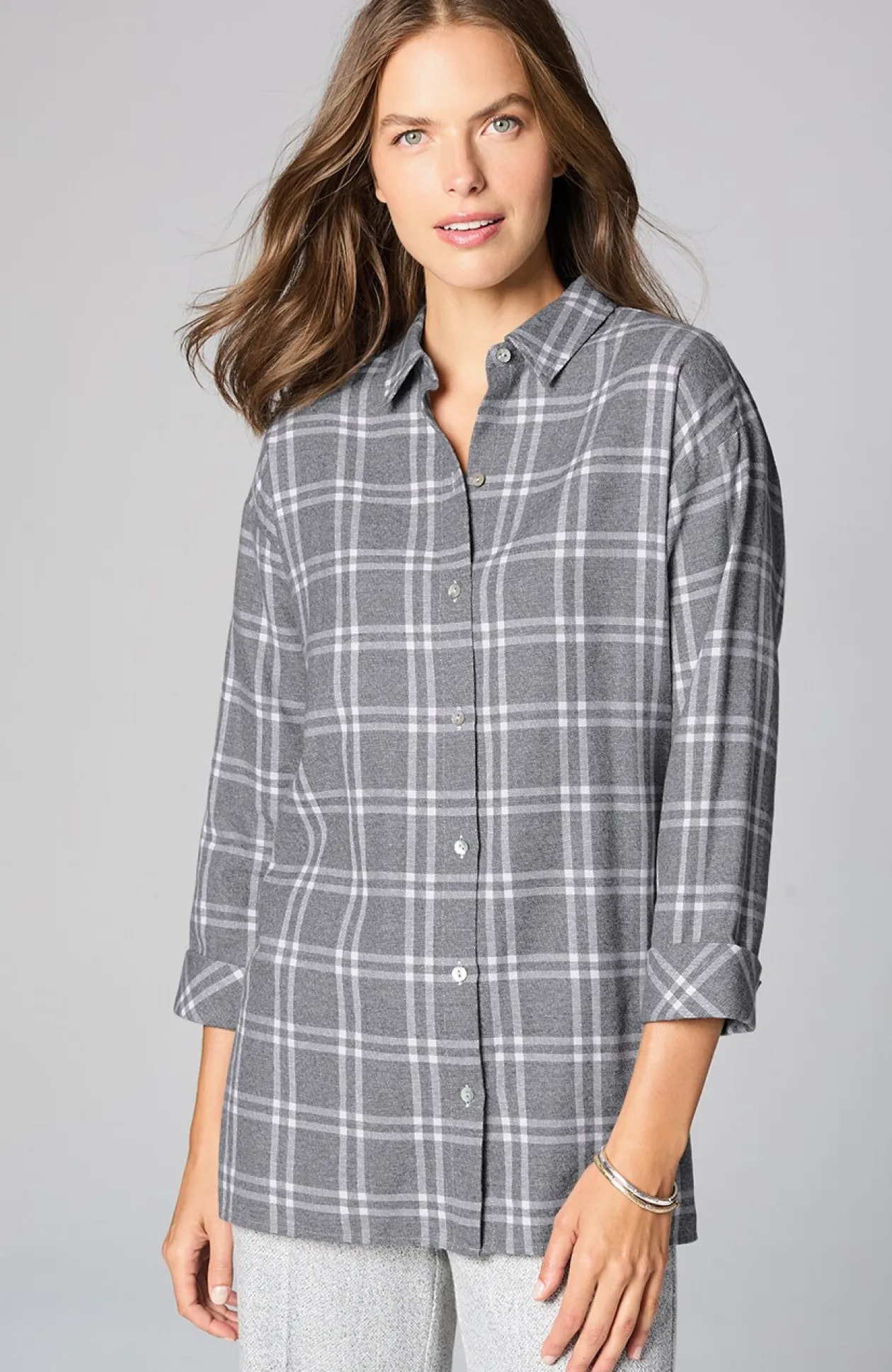Cozy Plaid Tunic