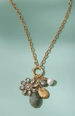 Crystalized Flower Cluster Necklace
