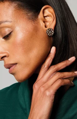 Crystalized Flower Earrings
