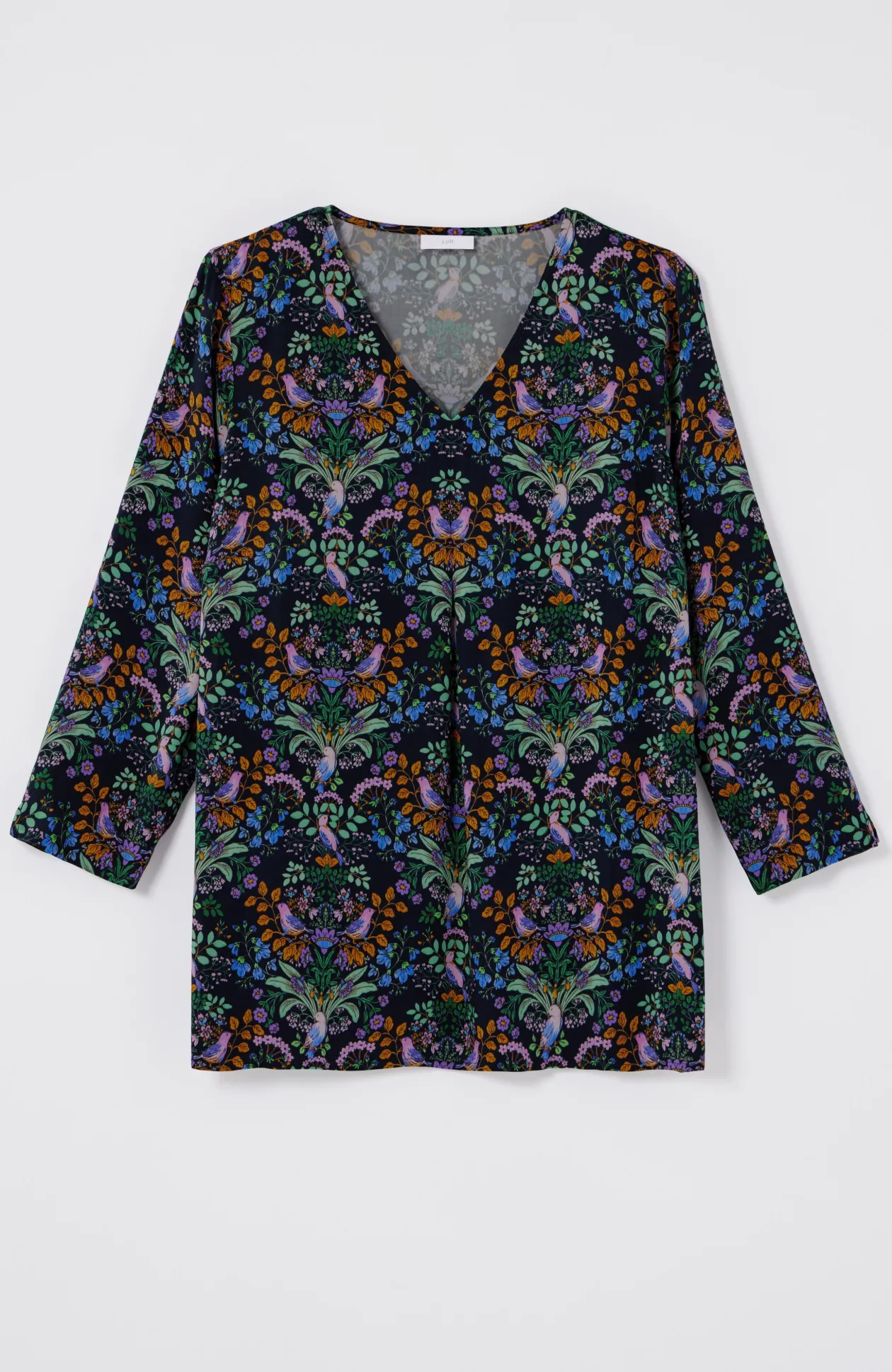 Delightful Garden Printed Satin Top
