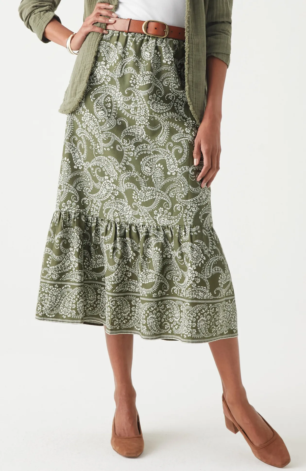 Easy Tiered Maxi Skirt