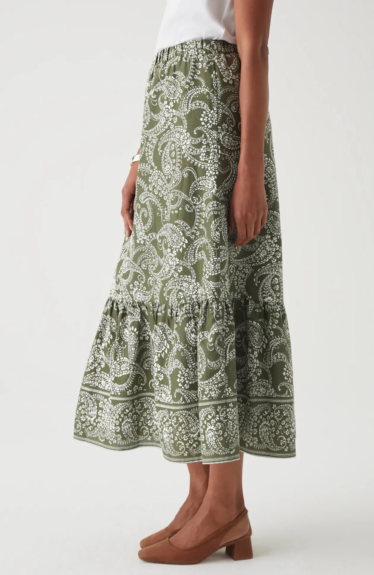 Easy Tiered Maxi Skirt