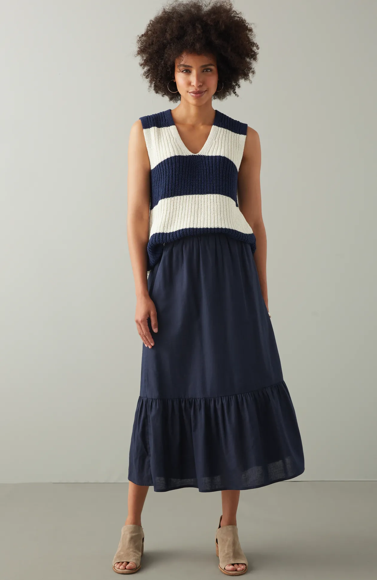 Easy Tiered Maxi Skirt
