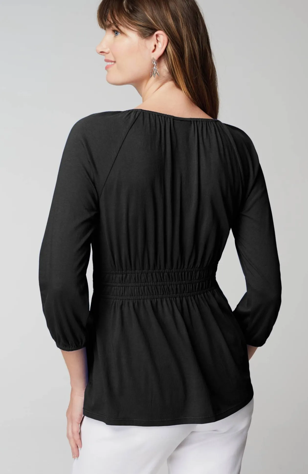 Elastic-Waist Top