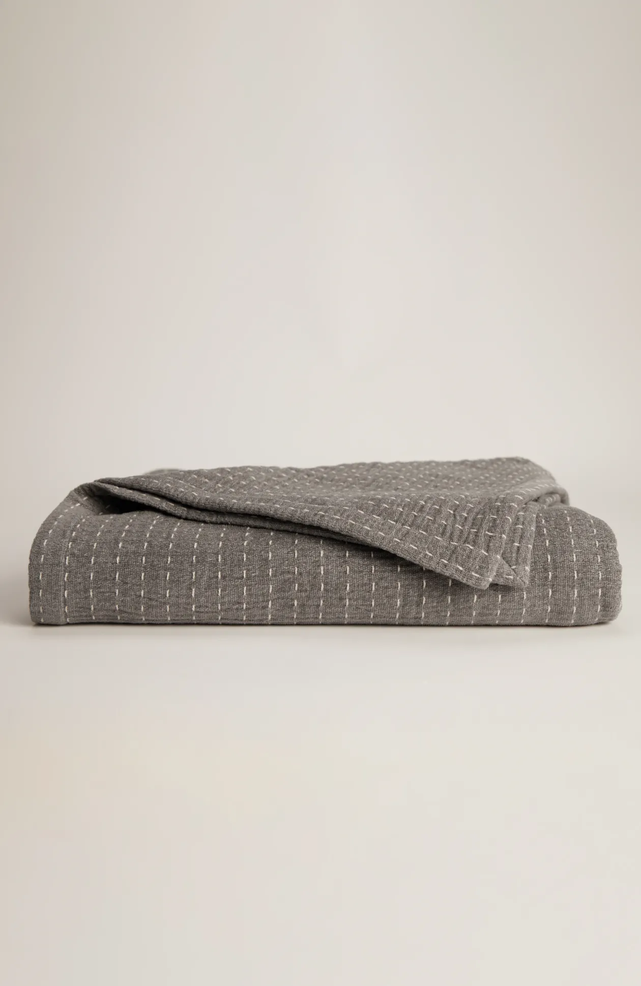 Elements Kantha-Stitched Chenille Throw