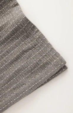 Elements Kantha-Stitched Chenille Throw