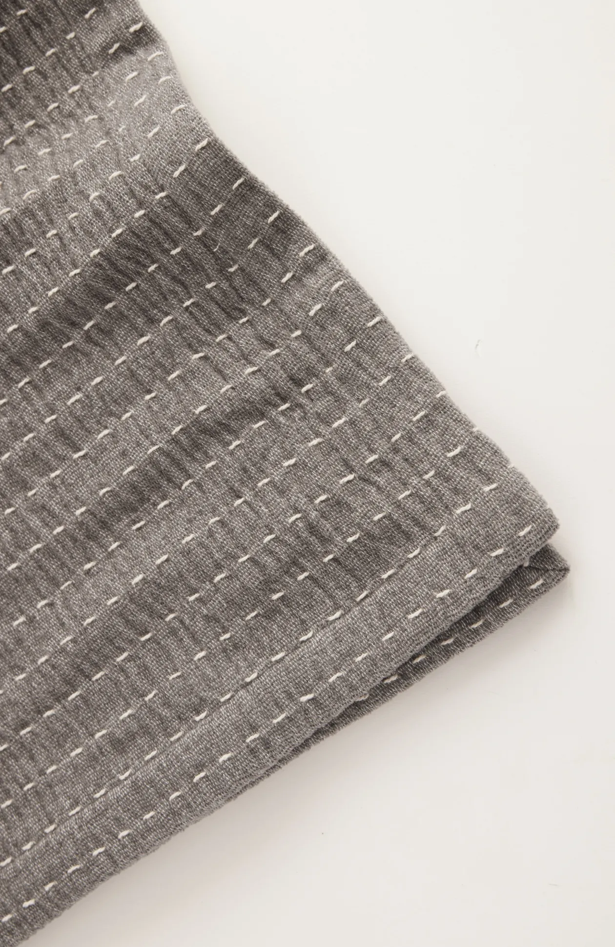Elements Kantha-Stitched Chenille Throw