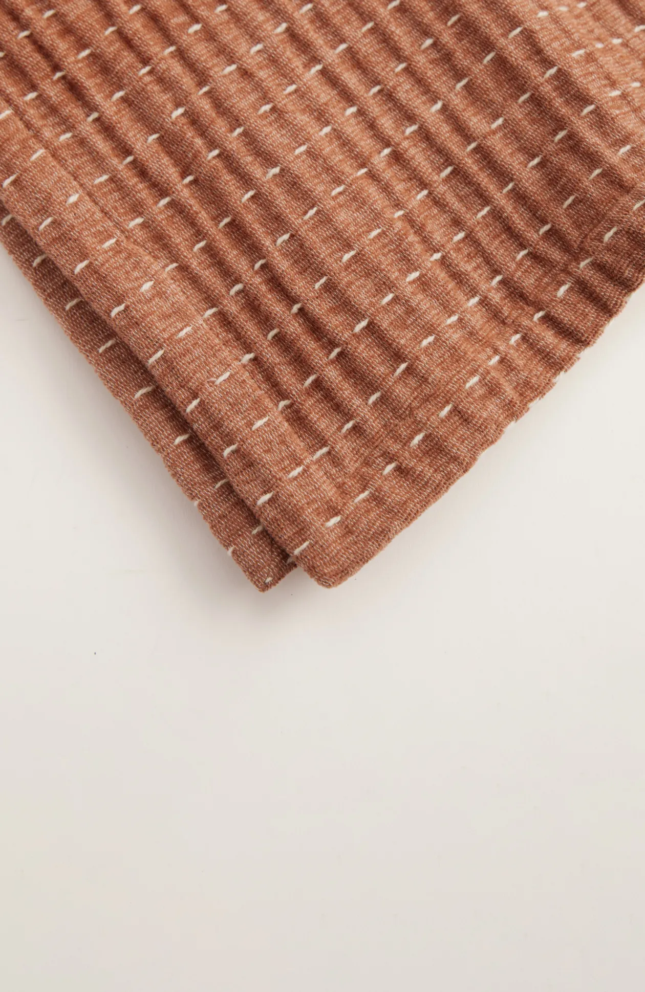 Elements Kantha-Stitched Chenille Throw