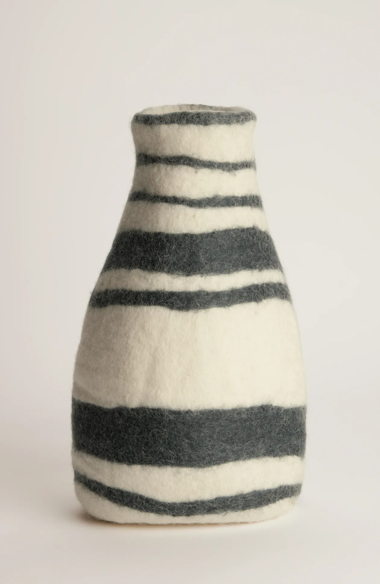 Elements Striped Felt Vase