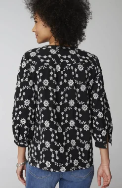 Embroidered Eyelet Popover