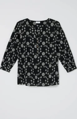Embroidered Eyelet Popover