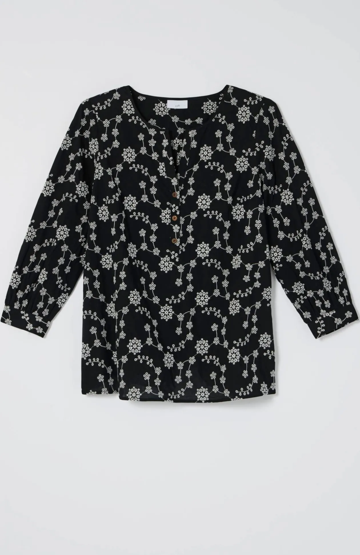 Embroidered Eyelet Popover