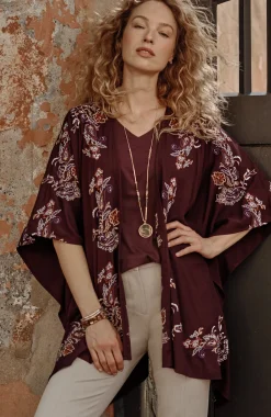 Embroidered Paisley Ruana