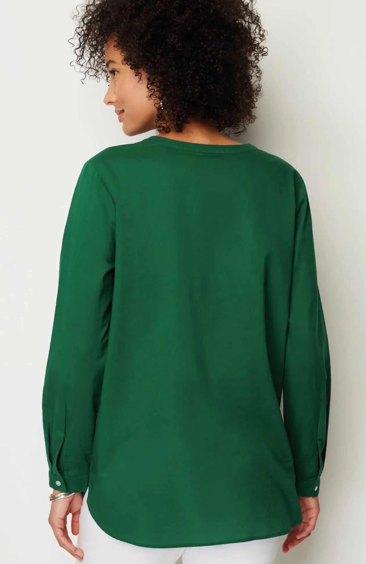 Embroidered Split-Neck Tunic