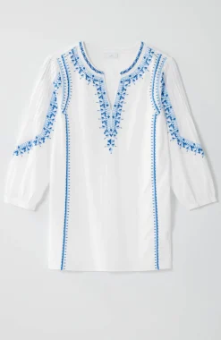 Embroidered Textured Tunic