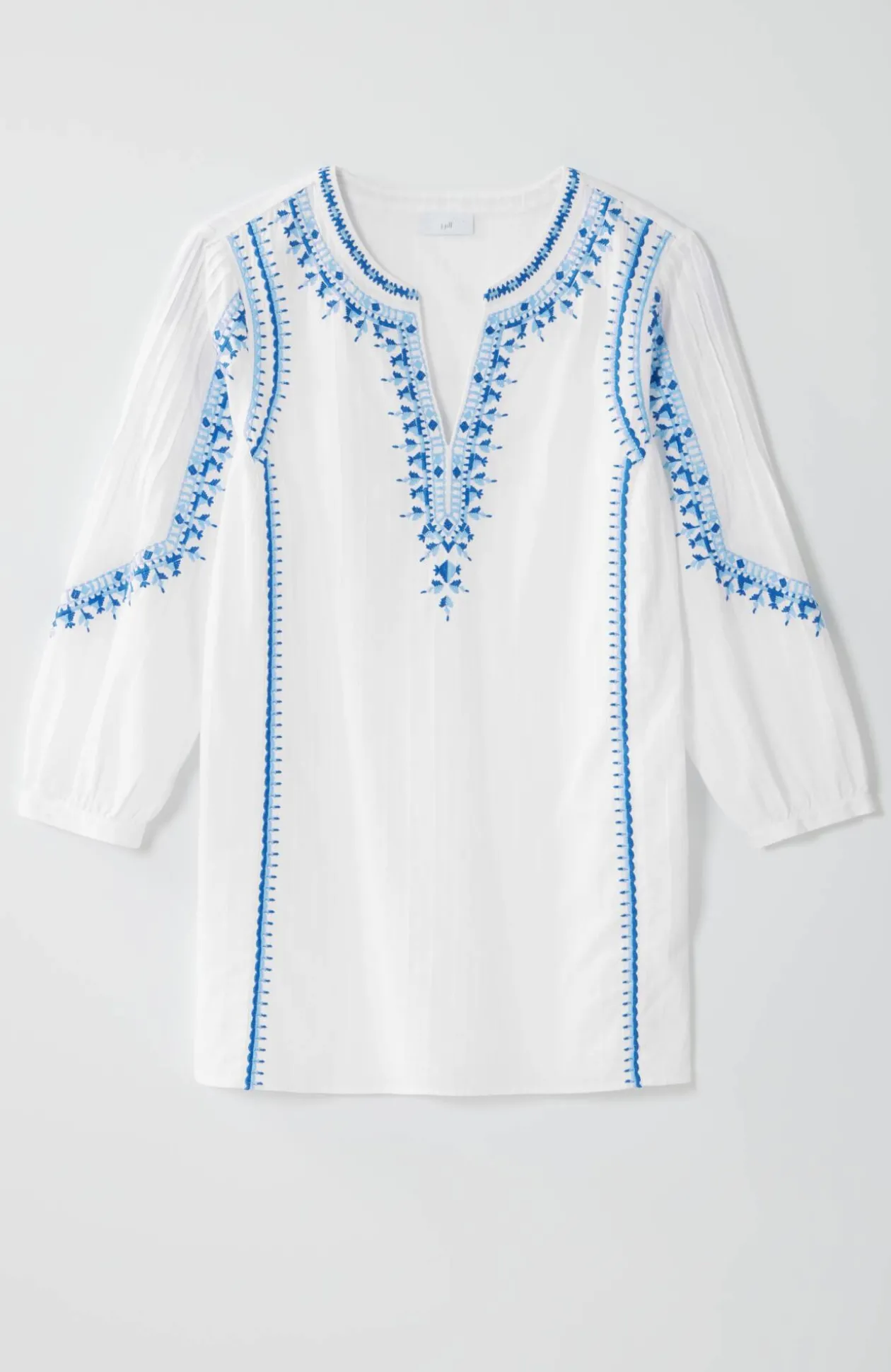 Embroidered Textured Tunic