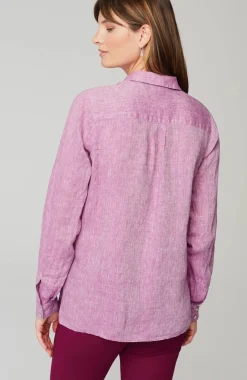 Everyday Linen Button-Front Shirt