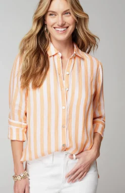 Everyday Linen Button-Front Shirt