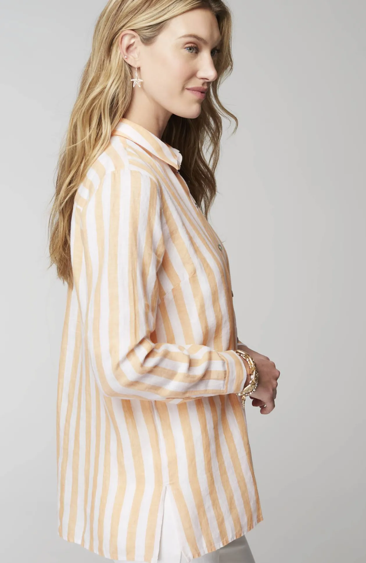 Everyday Linen Button-Front Shirt