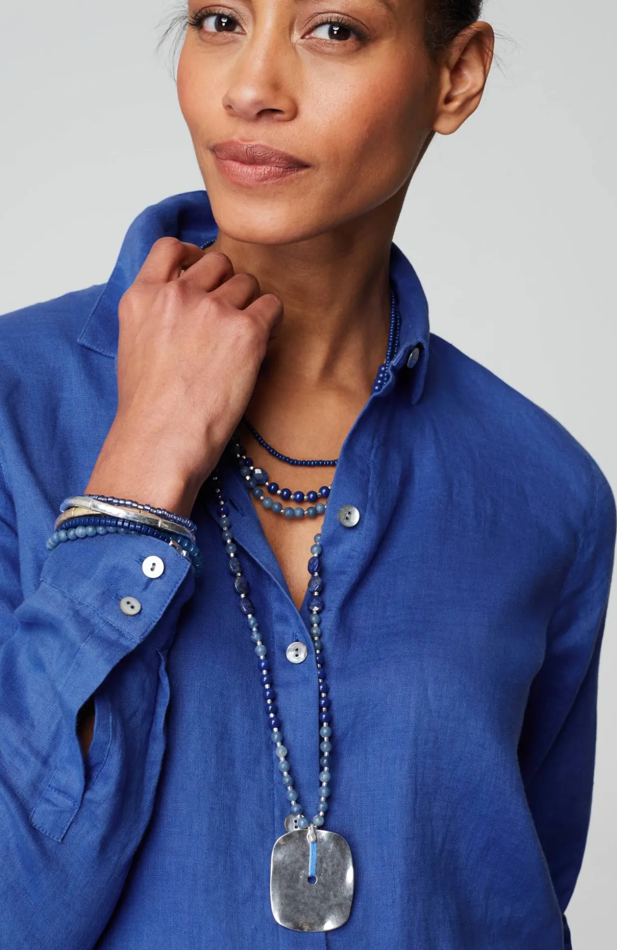 Everyday Linen Button-Front Shirt