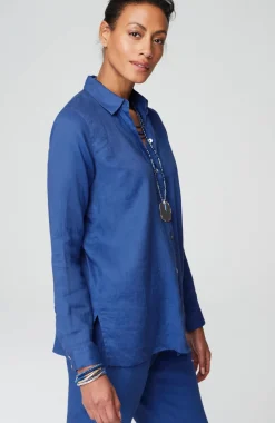 Everyday Linen Button-Front Shirt