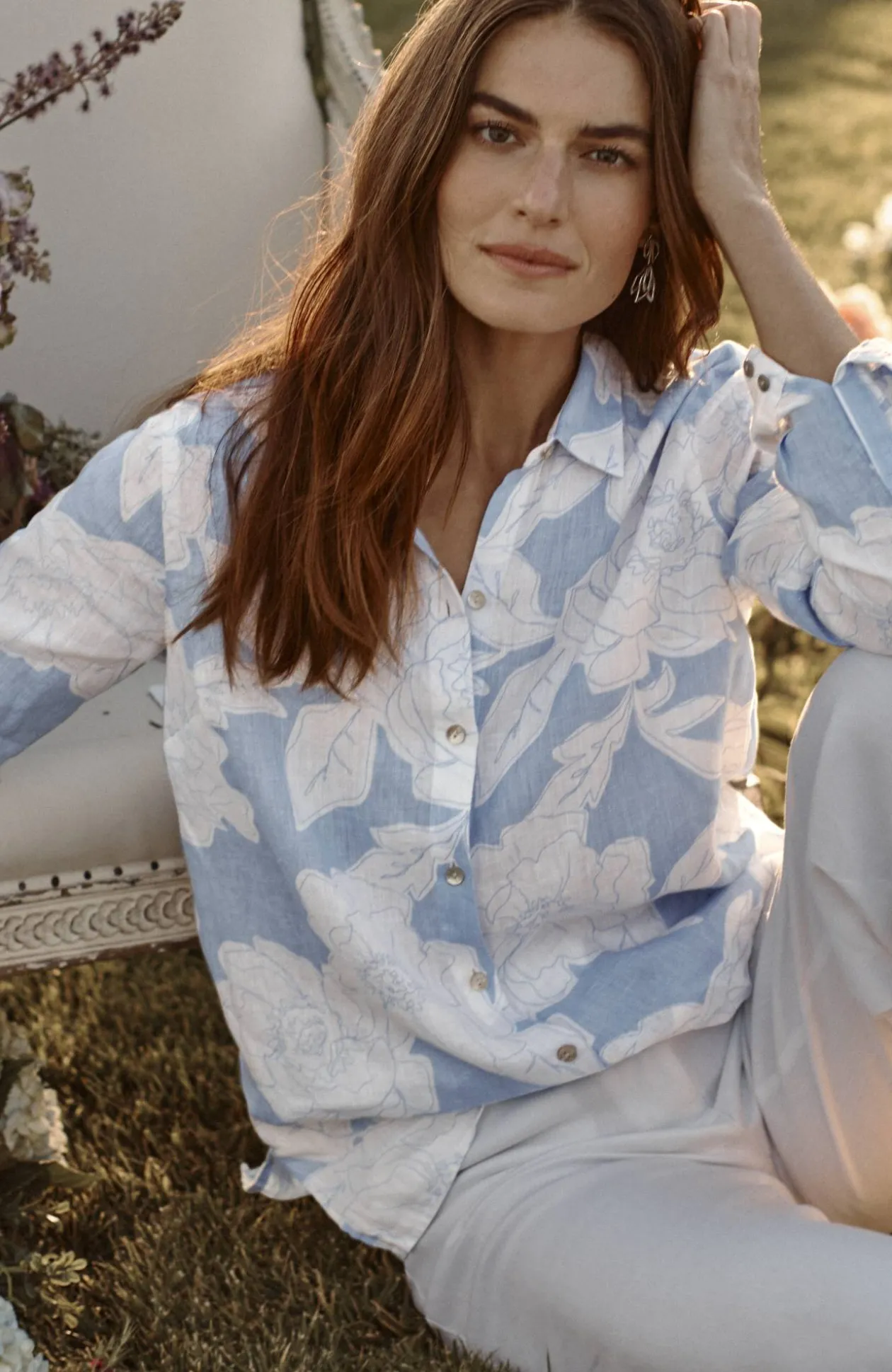 Everyday Linen Button-Front Shirt