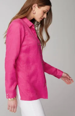 Everyday Linen Button-Front Shirt