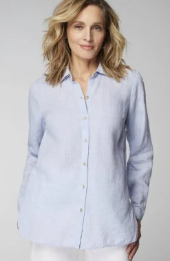 Everyday Linen Button-Front Shirt