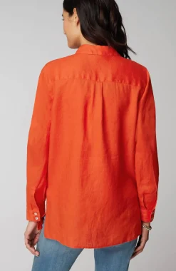 Everyday Linen Button-Front Shirt