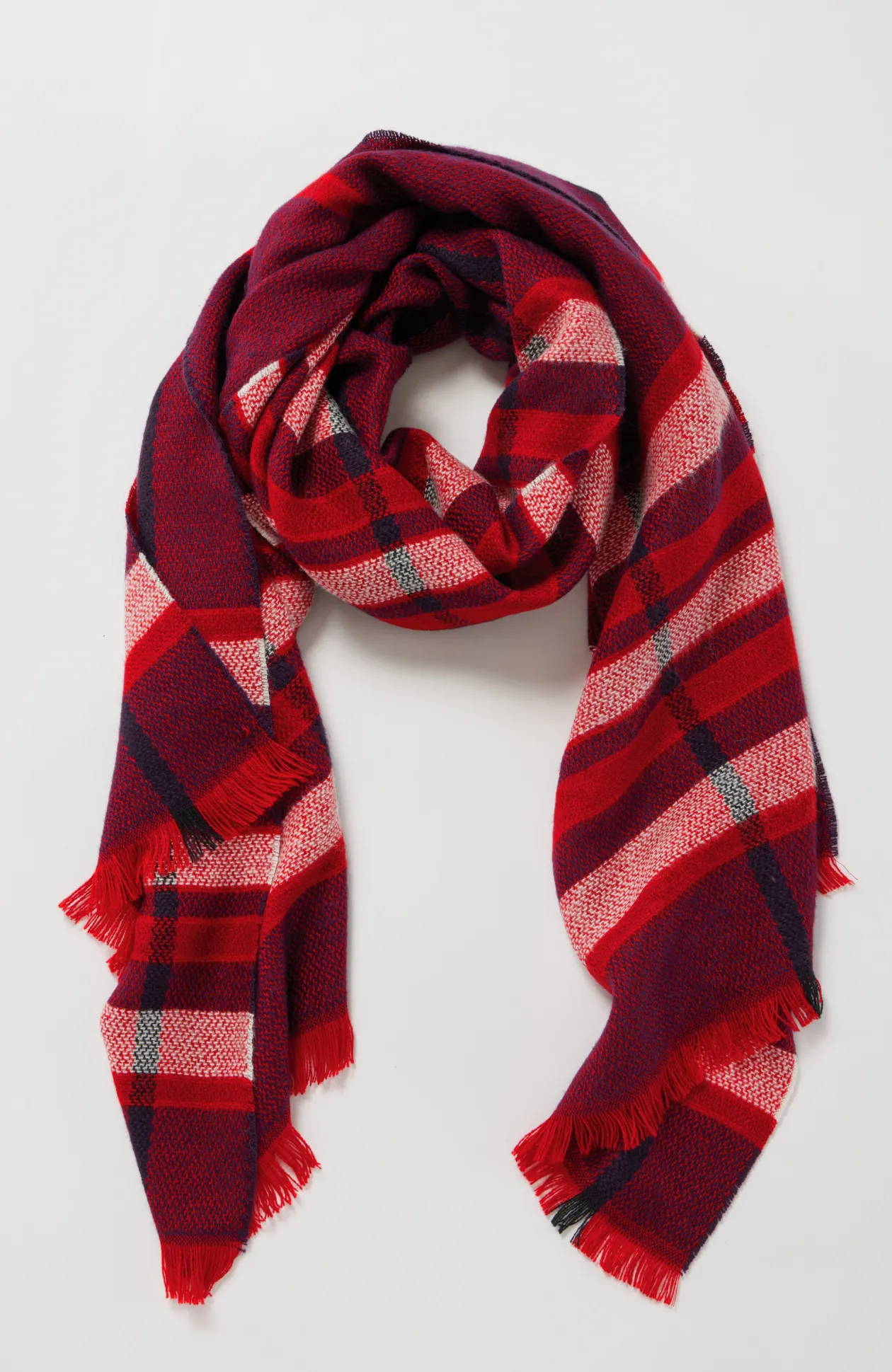 Exploded Plaid Scarf