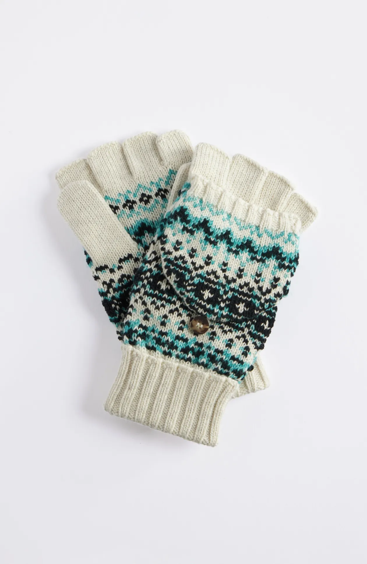 Fair Isle Convertible Gloves