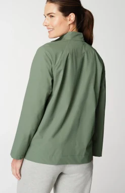 Fit Contrasting-Zipper Jacket