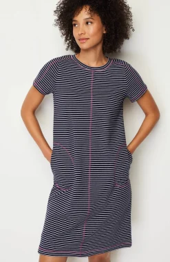 Fit Elevate Terry Contrasting-Stitch Dress