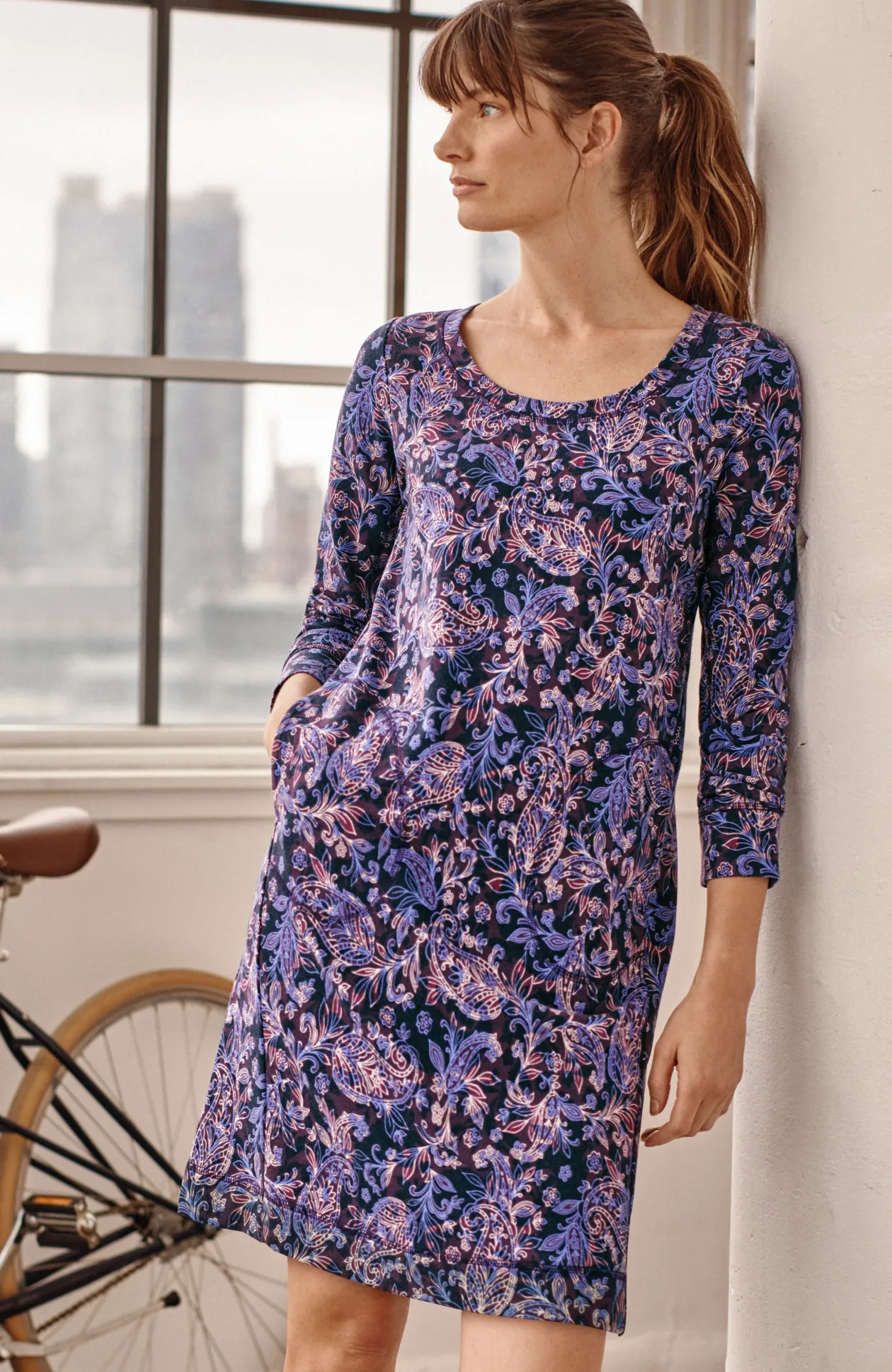 Fit Elevate Terry Seamed Dress