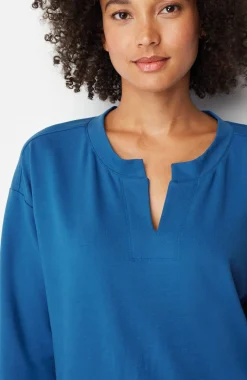 Fit Elevate Terry Split-Neck Sweatshirt
