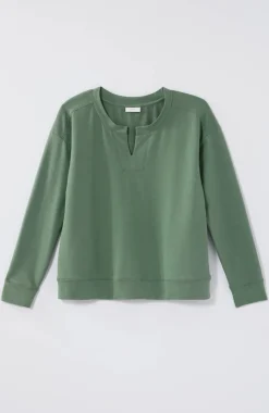 Fit Elevate Terry Split-Neck Sweatshirt