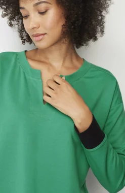 Fit Elevate Terry Split-Neck Sweatshirt