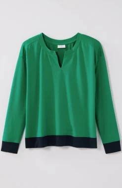 Fit Elevate Terry Split-Neck Sweatshirt