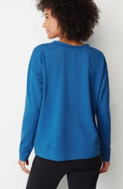 Fit Elevate Terry Split-Neck Sweatshirt