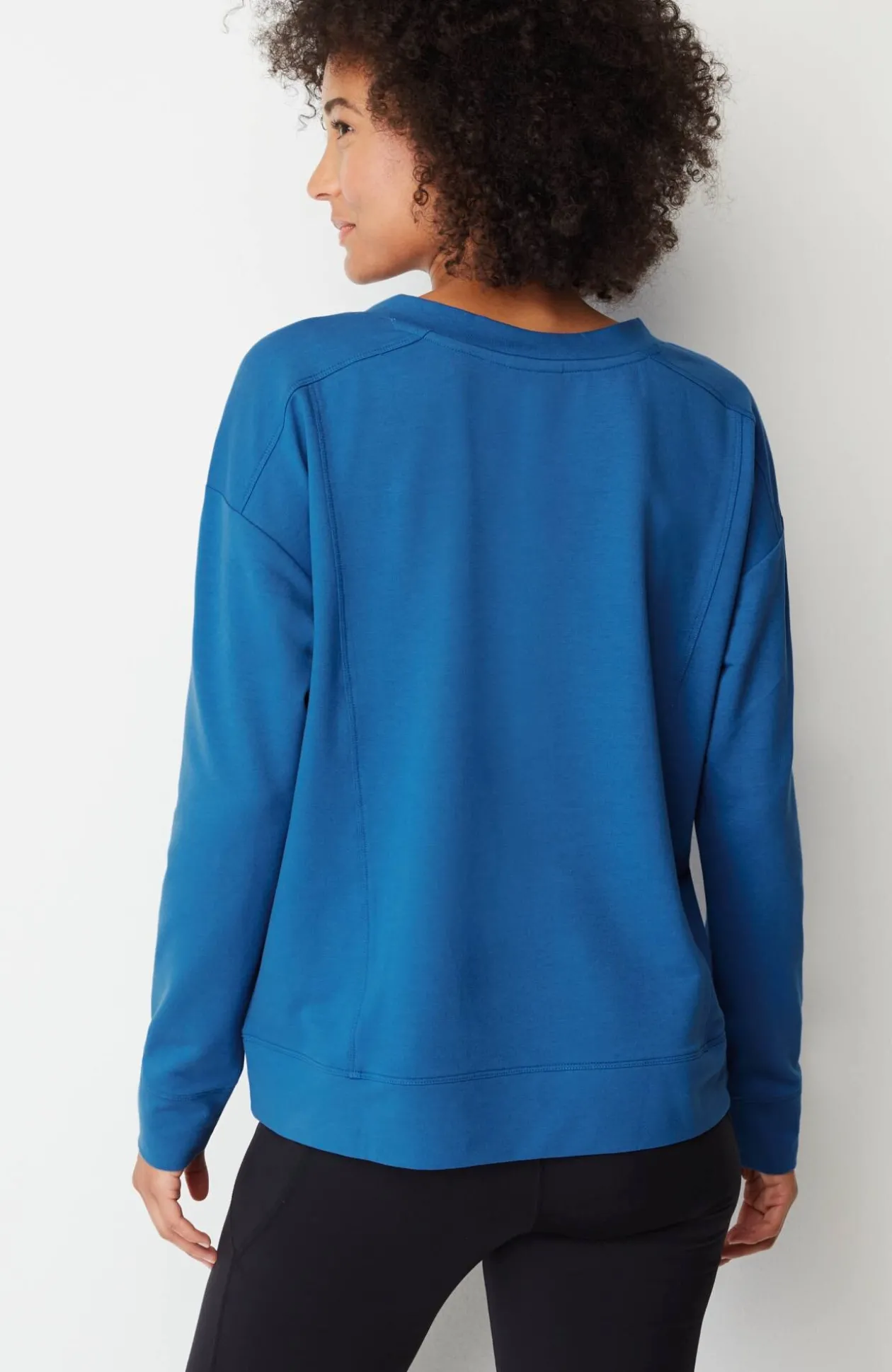 Fit Elevate Terry Split-Neck Sweatshirt