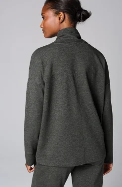 Fit Fleece Turtleneck Top