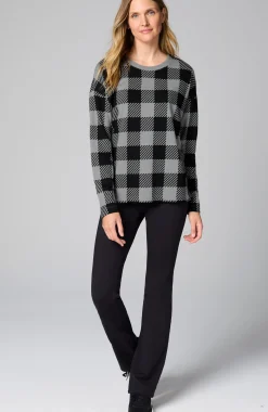 Fit French Terry Plaid Sweatshirt