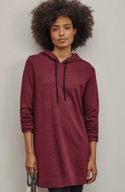 Fit French Terry Side-Zip Hooded Tunic