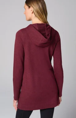 Fit French Terry Side-Zip Hooded Tunic